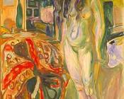 爱德华 蒙克 : Model by the Wicker Chair